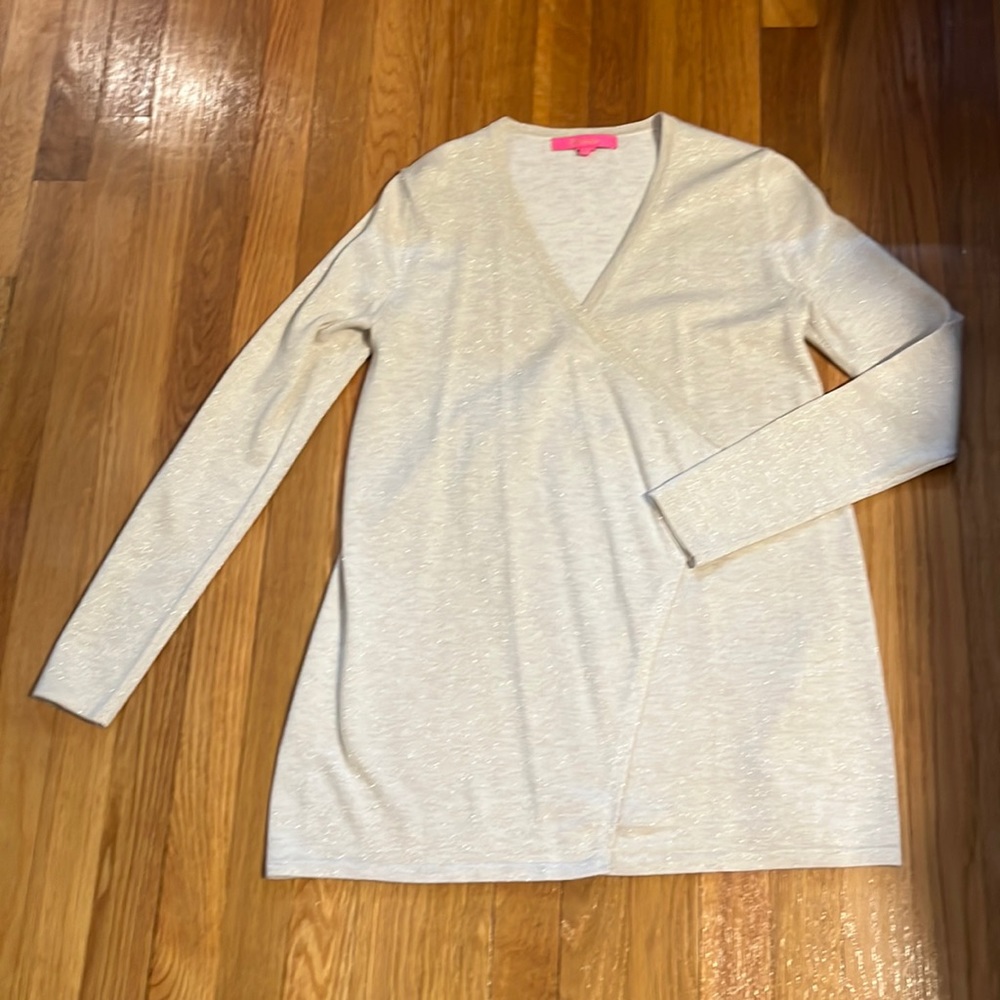Lily Pulitzer Gold Sweater Wrap